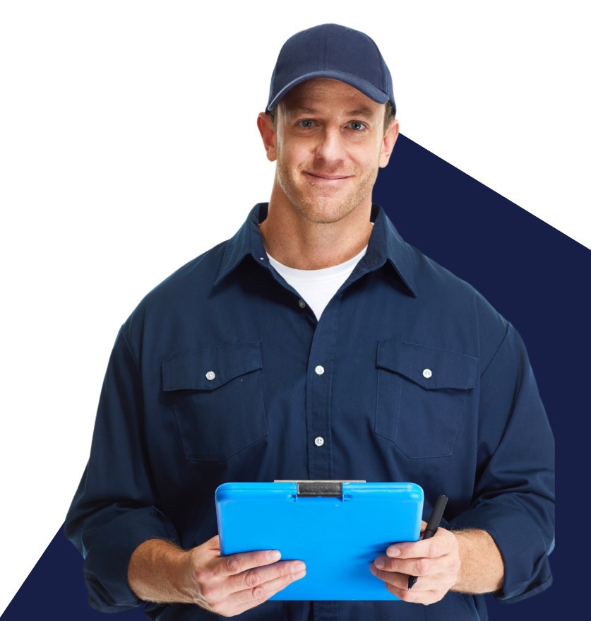 box with delivery man